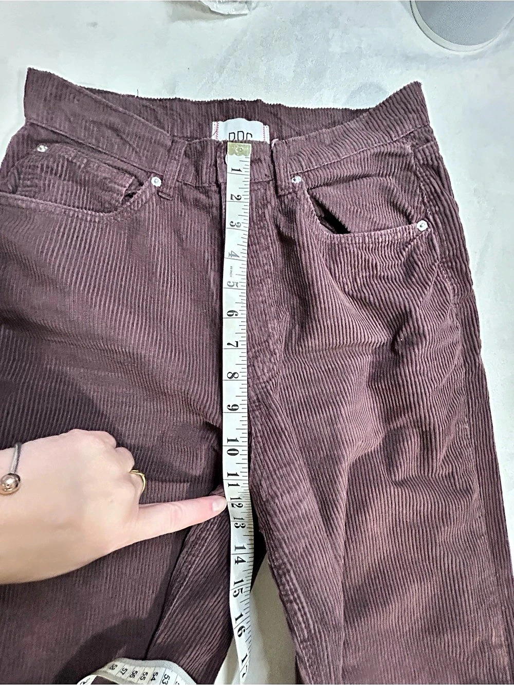 BDG High Rise Wide Leg Wide Leg Corduroy Pants Brown Waist 29 - Picture 10 of 11